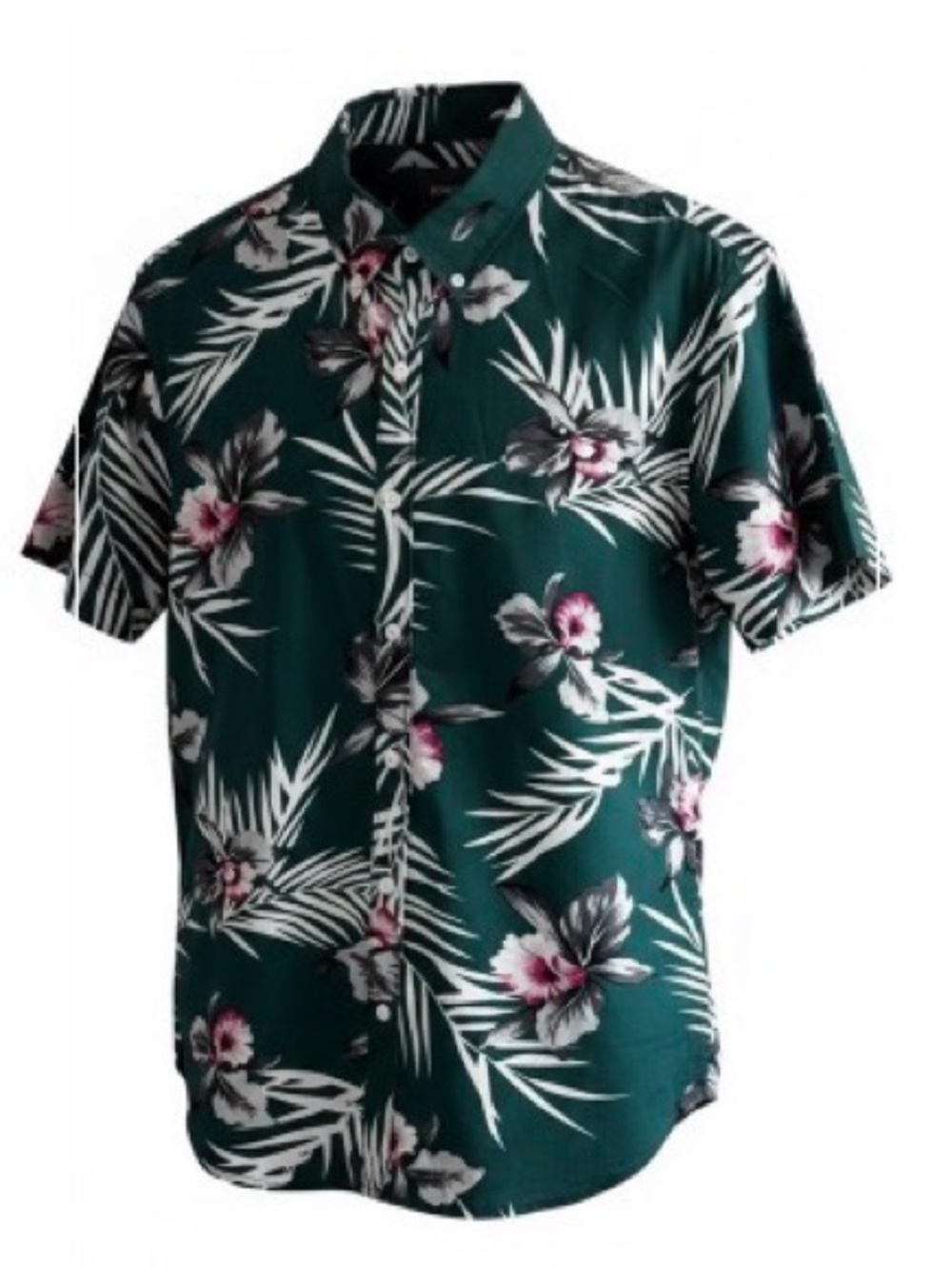 Bonobos Men’s Slim Fit Hawaiian Shirt Large Short Sleeve Tropical Floral